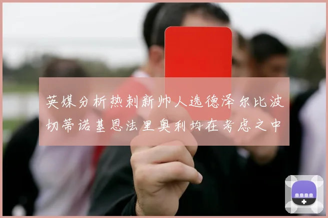 英媒分析热刺新帅人选德泽尔比波切蒂诺基恩法里奥利均在考虑之中