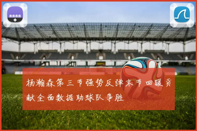 杨瀚森第三节强势反弹末节回暖贡献全面数据助球队争胜